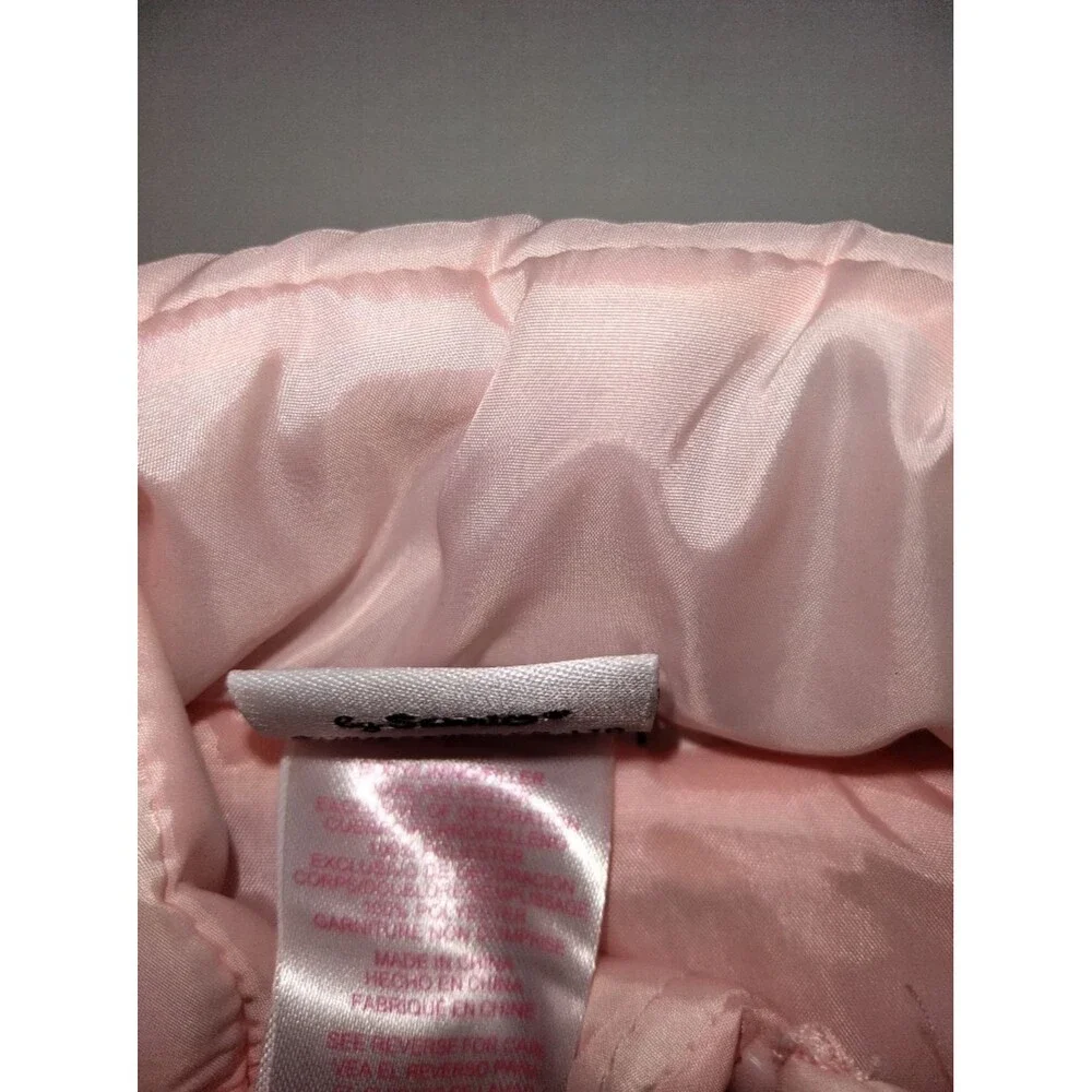 Hello Kitty By Sanrio Girls Light Pink Quilted Puffer Vest  New Size 7